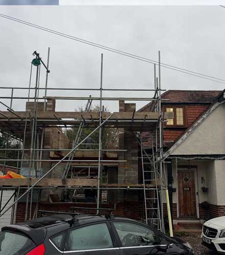 Domestic scaffolding by Evans Scaffolding in Surrey